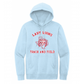 Unisex Light Blue Lady Lions T&F Hoodie