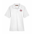 Women's White Harriton Polo