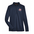 Women's Navy Harriton Quarter Zip