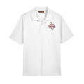 Men's White Harriton Polo