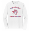 Unisex White CC LS