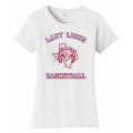 Women's White Lady Lions Basketball Tee