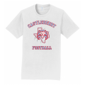 Men's White Football Tee