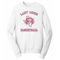 Unisex White Lady Lions Basketball Sweatshirt