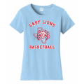 Women's Light Blue Lady Lions Basketball Tee