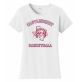 Women's White Basketball Tee