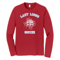Unisex Red Lady Lions Soccer LS