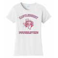 Women's White Powerlifting Tee
