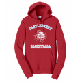 Unisex Red Basketball Hoodie