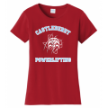 Women's Red Powerlifting Tee