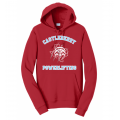 Unisex Red Powerlifting Hoodie