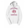 Unisex White Basketball Hoodie