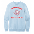 Unisex Light Blue Powerlifting Sweatshirt