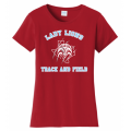 Women's Red Lady Lions T&F Tee