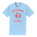 Men's Light Blue Softball Tee