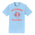 Men's Light Blue Volleyball Tee