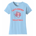 Women's Light Blue Volleyball Tee