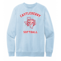 Unisex Light Blue Softball Sweatshirt