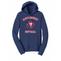 Unisex Navy Softball Hoodie