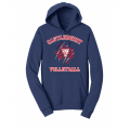 Unisex Navy Volleyball Hoodie