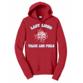 Unisex Red Lady Lions T&F Hoodie