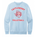 Unisex Light Blue Volleyball Sweatshirt