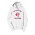 Unisex White Volleyball Hoodie