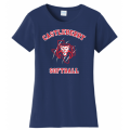 Women's Navy Softball Tee