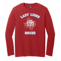 Unisex Red Lady Lions Soccer LS