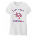Women's White Lady Lions Basketball Tee
