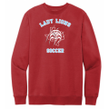Unisex Red Lady Lions Soccer Sweatshirt