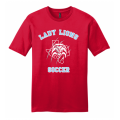 Men's Red Lady Lions Soccer Tee