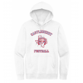 Unisex White Football Hoodie
