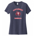 Women's Navy Baseball Tee