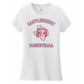 Women's White Basketball Tee
