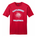 Men's Red Volleyball Tee