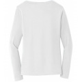 Women's White Baseball LS