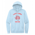 Unisex Light Blue Lady Lions Soccer Hoodie