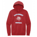 Unisex Red Football Hoodie