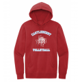 Unisex Red Volleyball Hoodie