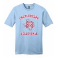 Men's Light Blue Volleyball Tee