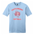 Men's Light Blue Softball Tee