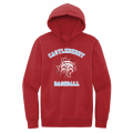 Unisex Red Baseball Hoodie