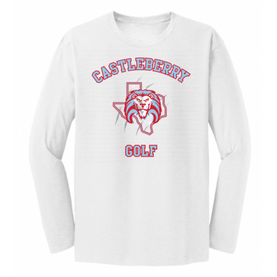 Unisex White Golf LS