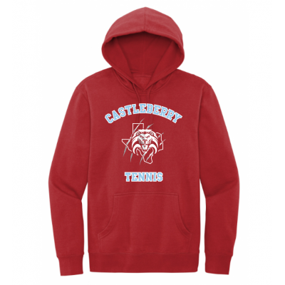 Unisex Red Tennis Hoodie