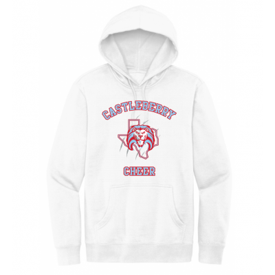 Unisex White Cheer Hoodie