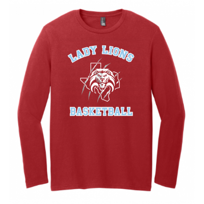 Unisex Red Lady Lions Basketball LS