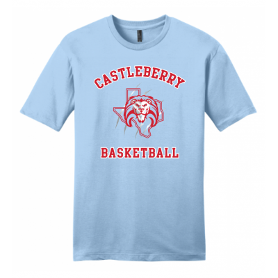 Men's Light Blue Basketball Tee