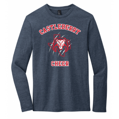 Unisex Navy Cheer LS
