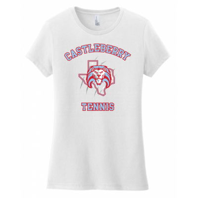 Women's White Tennis Tee